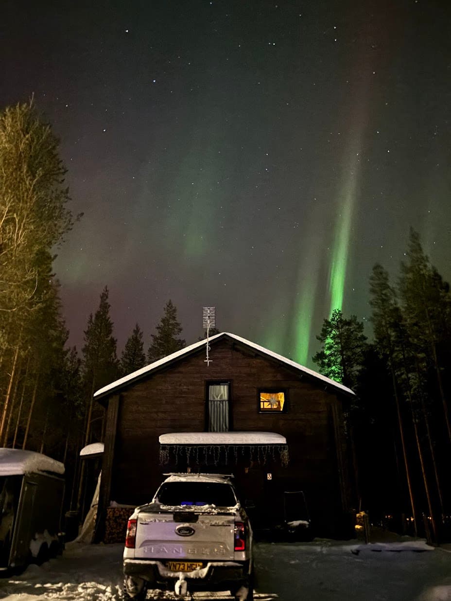 Northern Lights above Levi, Finnish Lapland